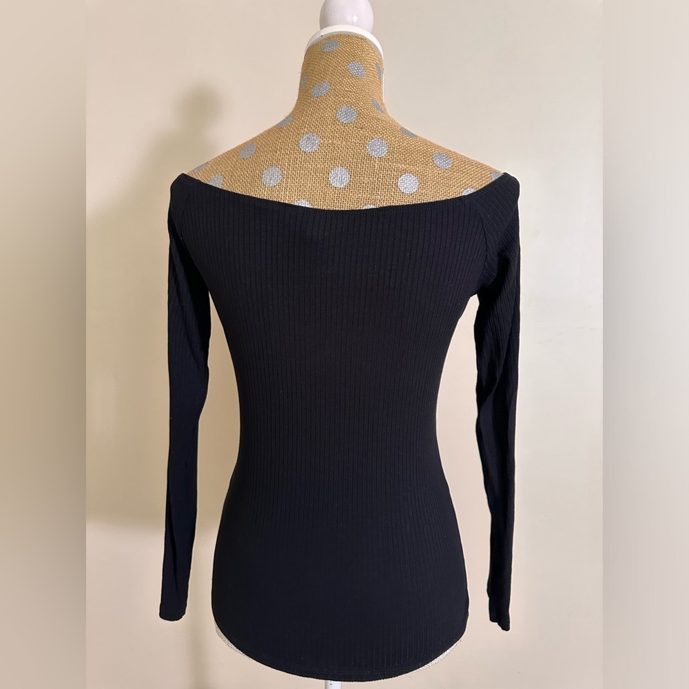 ASOS Ribbed Off The Shoulder Top - Picture 4 of 6